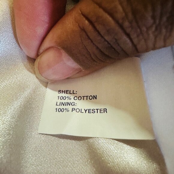 Gap Womens Beige Blazer Jacket Size 14 Cotton Blend Two Button Notch Collar - Picture 11 of 11